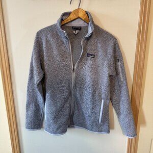 Light purple full zip sweater